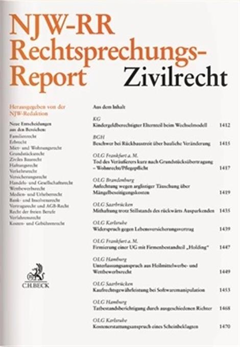 NJW-RR-Rechtsprechungs-Report-Zivilrecht-Abo