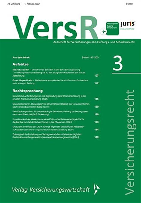 Versicherungsrecht-VersR-Abo