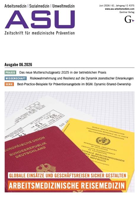 Arbeitsmedizin-Sozialmedizin-Umweltmedizin-ASU-Abo
