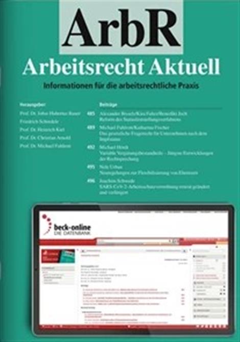 Arbeitsrecht-aktuell-ArbR-Abo
