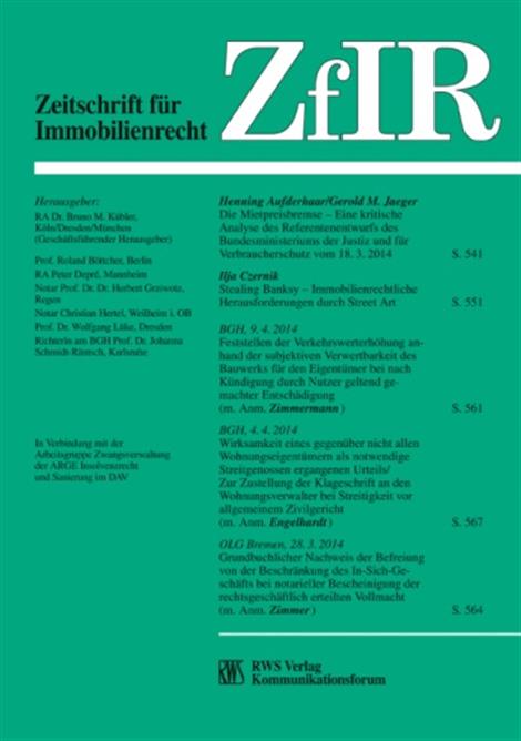 Zeitschrift-fuer-Immobilienrecht-ZfIR-Abo