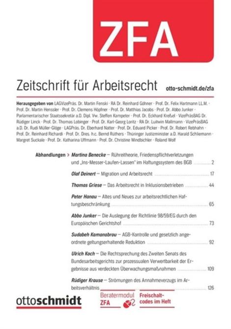 Zeitschrift-fuer-Arbeitsrecht-ZFA-Abo