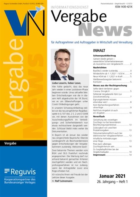 VergabeNews-Abo