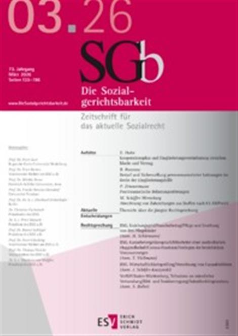 Sozialgerichtsbarkeit-SGb-Abo
