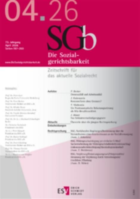 Sozialgerichtsbarkeit-SGb-Abo