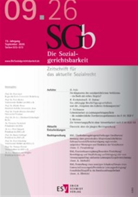Sozialgerichtsbarkeit-SGb-Abo