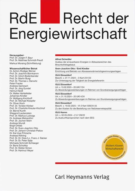 Recht-der-Energiewirtschaft-RdE-Abo