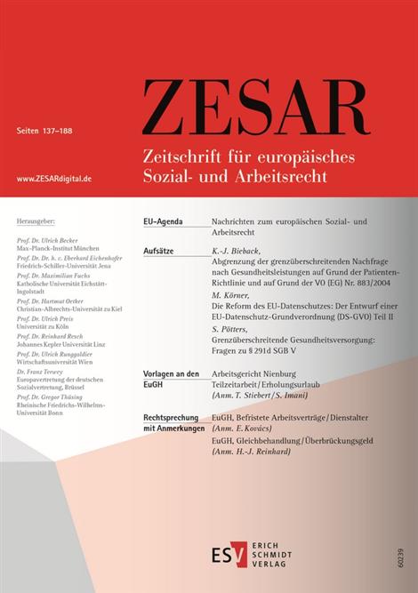 Zesar-Zeitschrift-fuer-europaeisches-Sozial-und-Arbeitsrecht-Abo