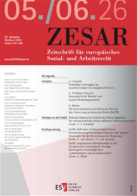 Zesar-Zeitschrift-fuer-europaeisches-Sozial-und-Arbeitsrecht-Abo