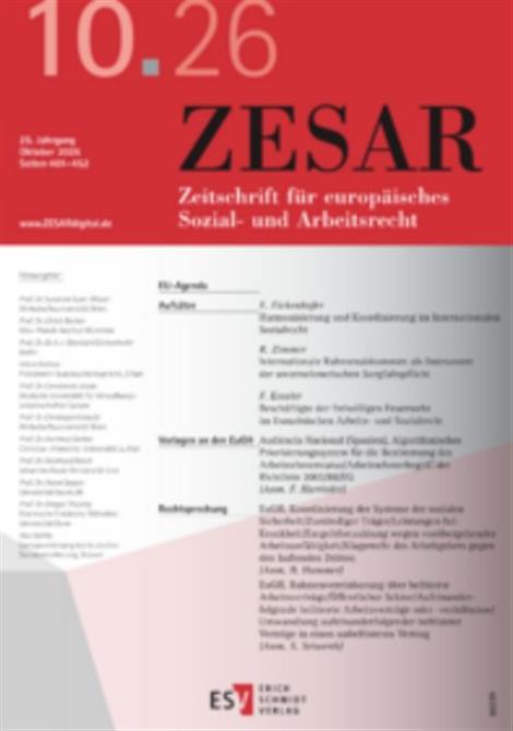 Zesar-Zeitschrift-fuer-europaeisches-Sozial-und-Arbeitsrecht-Abo