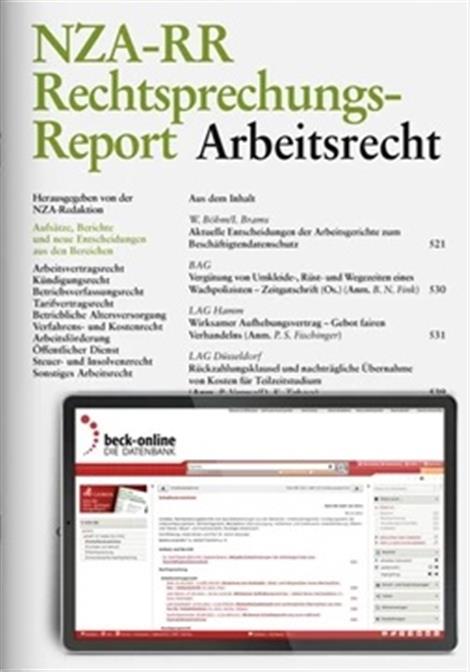 Rechtsprechungs-Report-Arbeitsrecht-NZA-RR-Abo