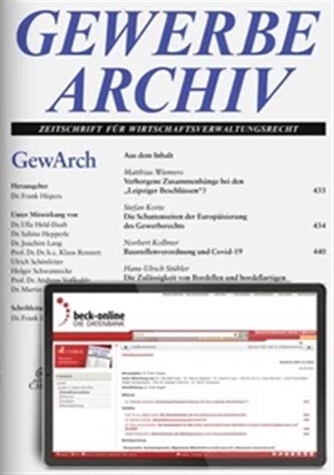 Gewerbearchiv-GewArch-Abo