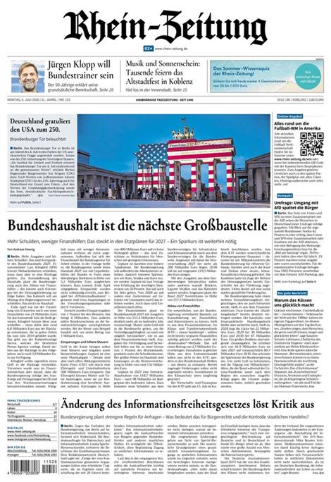 Rhein-Zeitung-Abo
