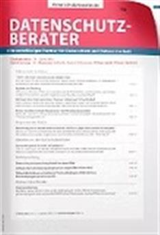 Datenschutzberater-Abo Cover