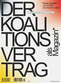 Der-Koalitionsvertrag-als-Magazin-Abo Cover