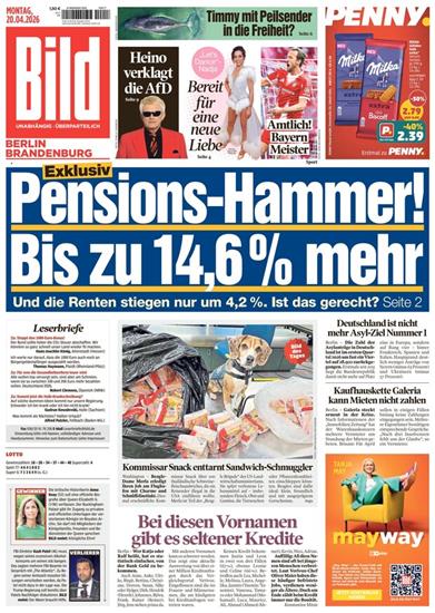 Bild Berlin Brandenburg Ausgabe 2026017