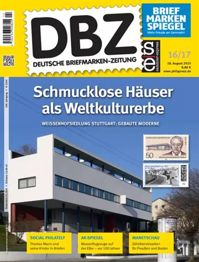 DBZ Briefmarkenzeitung Ausgabe 2025016