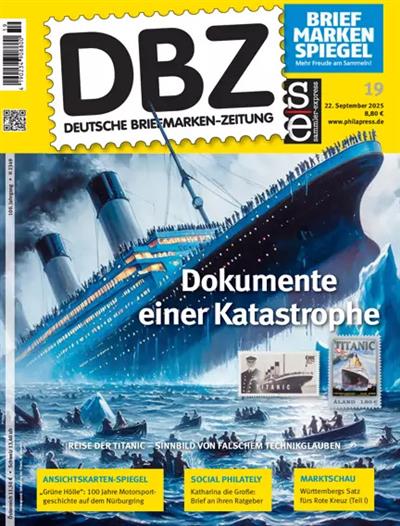DBZ Briefmarkenzeitung Ausgabe 2025019