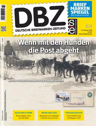 DBZ Briefmarkenzeitung Ausgabe 2026003