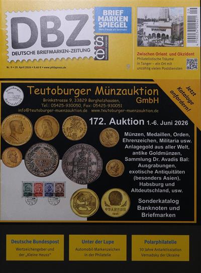 DBZ Briefmarkenzeitung Ausgabe 2026009