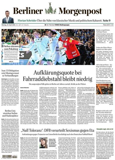 Berliner Morgenpost Ausgabe 2026017