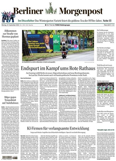 Berliner Morgenpost Ausgabe 2026038