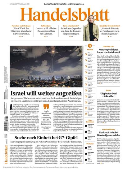 Handelsblatt Print & Digital Ausgabe 2025025