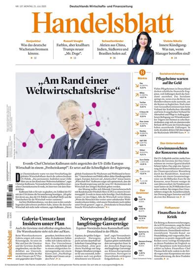 Handelsblatt Print & Digital Ausgabe 2025030