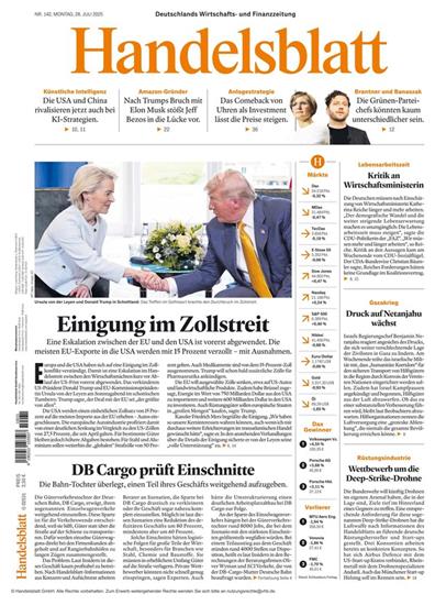 Handelsblatt Print & Digital Ausgabe 2025031