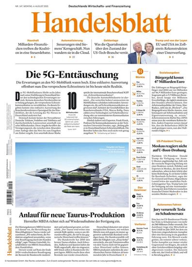 Handelsblatt Print & Digital Ausgabe 2025032