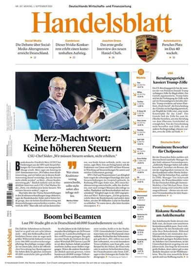 Handelsblatt Print & Digital Ausgabe 2025036