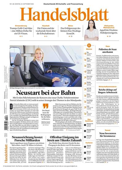 Handelsblatt Print & Digital Ausgabe 2025039