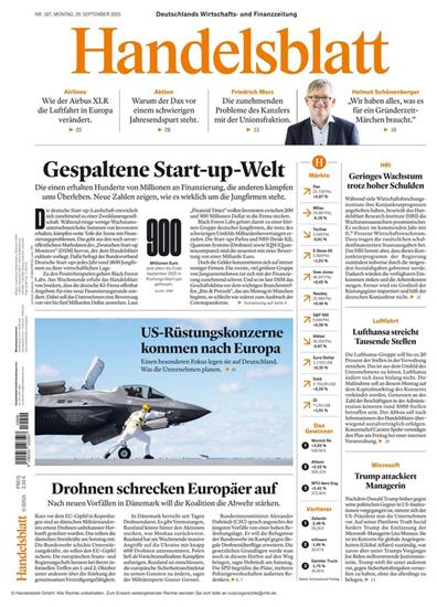 Handelsblatt Print & Digital Ausgabe 2025040