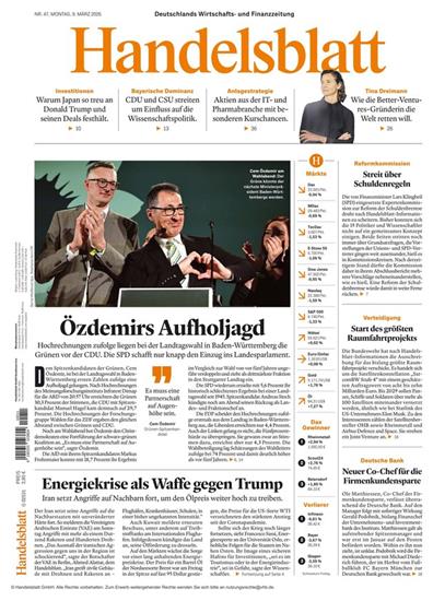Handelsblatt Print & Digital Ausgabe 2026011