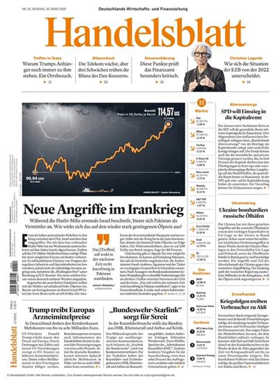 Handelsblatt Print & Digital Ausgabe 2026014