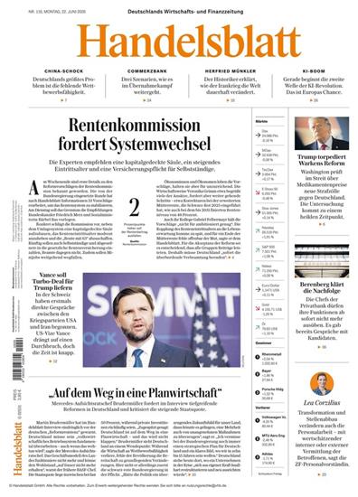 Handelsblatt Print & Digital Ausgabe 2026026