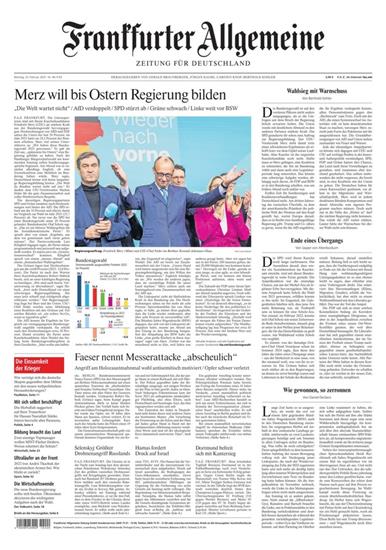 FAZ Frankfurter Allgemeine Mo-Sa Ausgabe 2025009