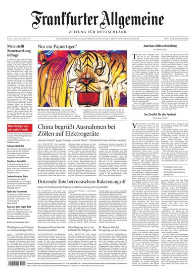 FAZ Frankfurter Allgemeine Mo-Sa Ausgabe 2025016