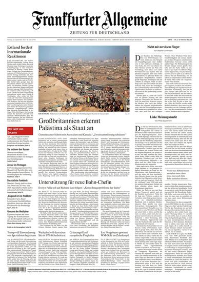 FAZ Frankfurter Allgemeine Mo-Sa Ausgabe 2025039