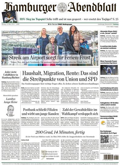 Hamburger Abendblatt Ausgabe 2025011