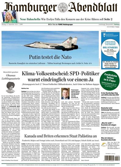 Hamburger Abendblatt Ausgabe 2025039