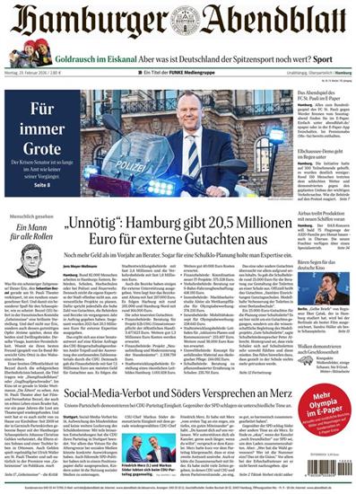 Hamburger Abendblatt Ausgabe 2026009