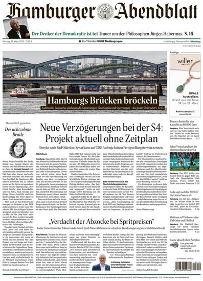 Hamburger Abendblatt Ausgabe 2026012