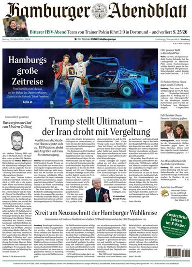 Hamburger Abendblatt Ausgabe 2026013