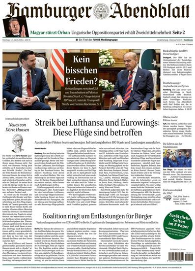 Hamburger Abendblatt Ausgabe 2026016