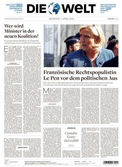 Die Welt (Mo-Sa) Ausgabe 2025014