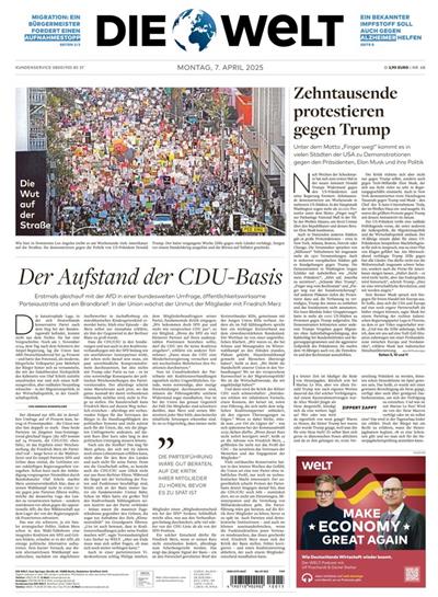 Die Welt (Mo-Sa) Ausgabe 2025015