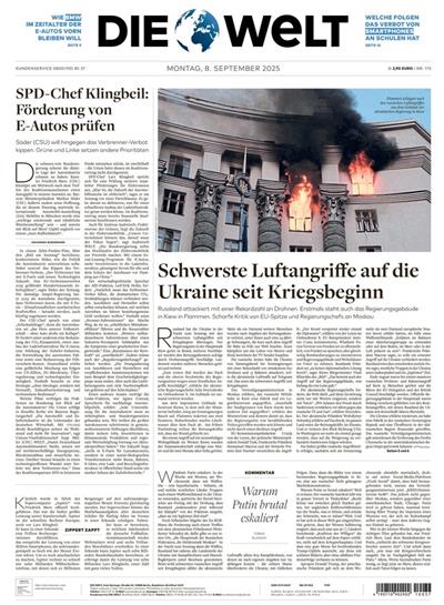 Die Welt (Mo-Sa) Ausgabe 2025037
