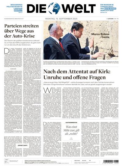 Die Welt (Mo-Sa) Ausgabe 2025038