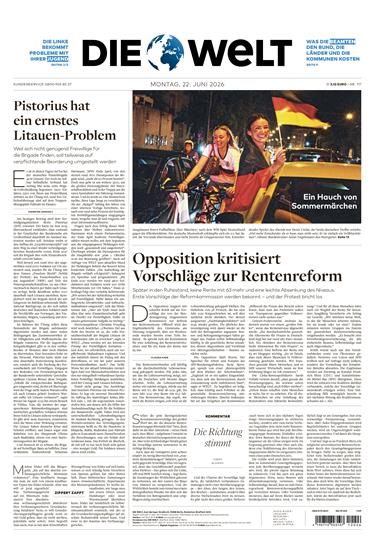 Die Welt (Mo-Fr) Ausgabe 2026026